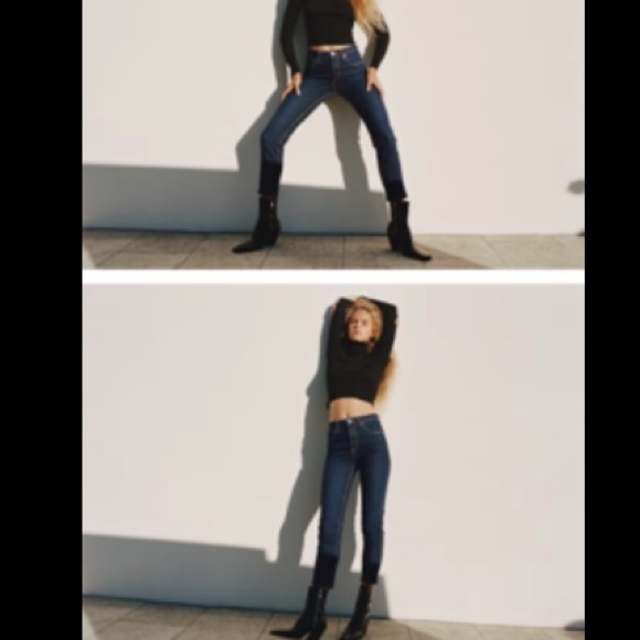 Zara high rise dark blue Jeans - Picture 2 of 5